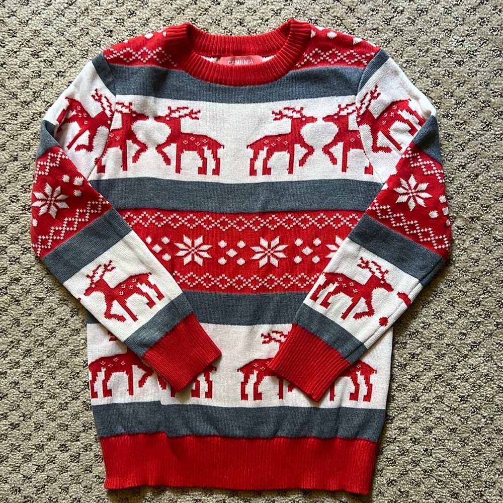 Holiday sweater size medium 10/12